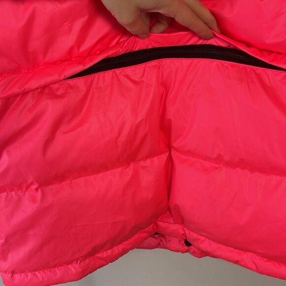 NWT Off-White Neon Pink Puffer Down Quilted Jacket Small - Virgin Abloh Unisex - Picture 15 of 17
